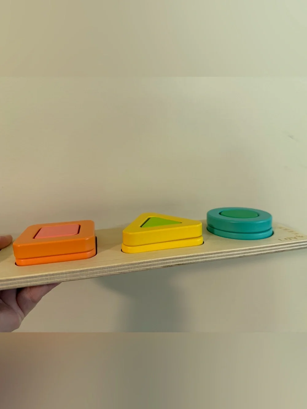 LOVEVERY Wooden Shape Sorting Toy